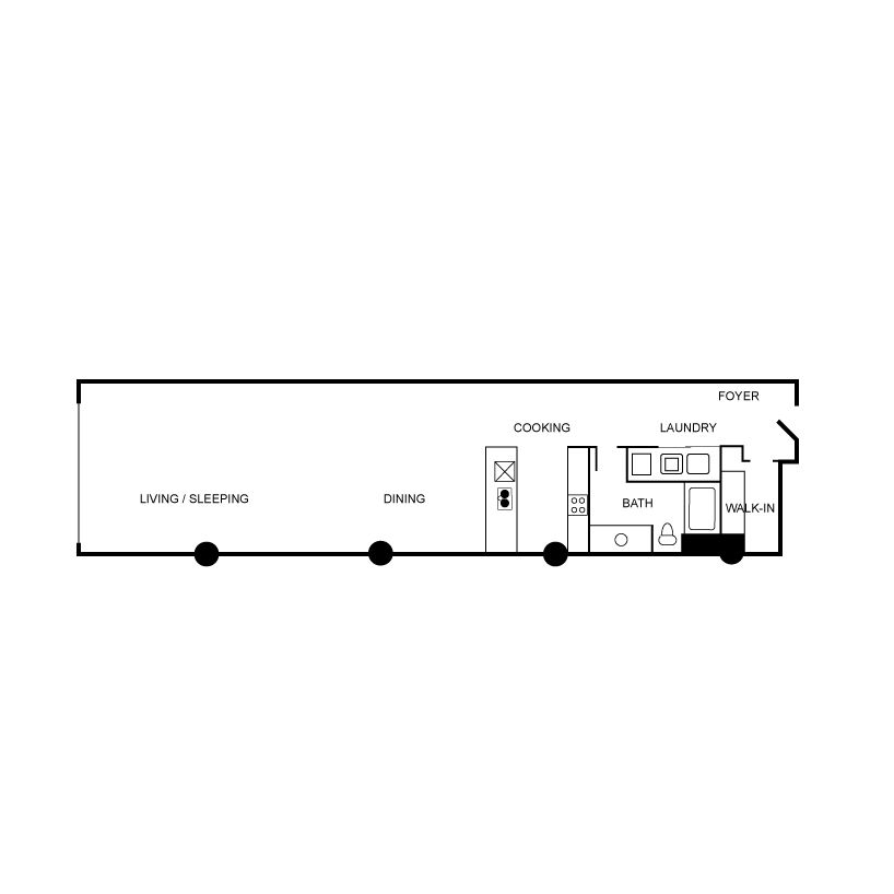 Floor plan layout diagram for a03